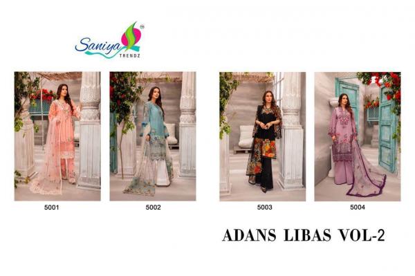 Saniya Adan Libas 2 Designer Cambric Chikenkari Pakistani Salwar